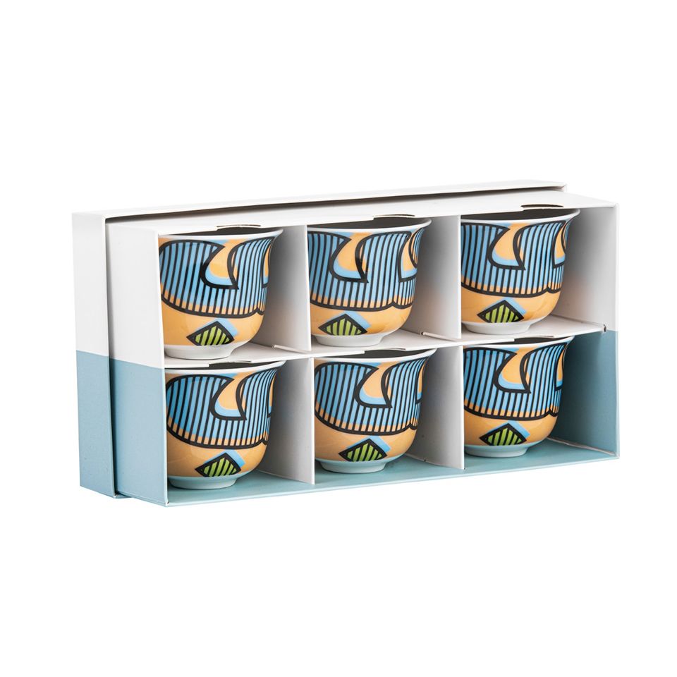 

Silsal Gift Box Of 6 Hubb Arabic Coffee Cups